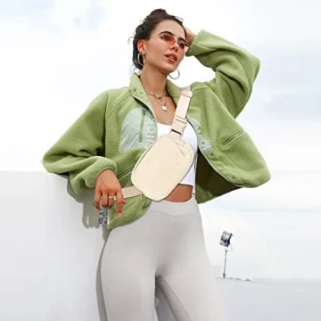 Unisex Fleece Belt Bag - Stylish Sherpa Fanny Pack for All