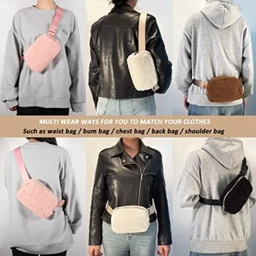 Unisex Fleece Belt Bag - Stylish Sherpa Fanny Pack for All