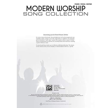 Modern Worship Song Collection for Piano Vocal Guitar