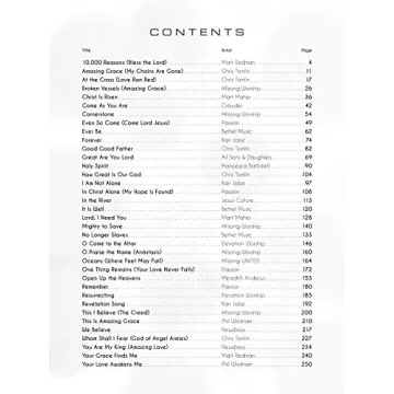 Modern Worship Song Collection for Piano Vocal Guitar