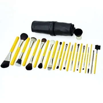Luxury 24pc Makeup Brush Set with Roll-Up Pouch