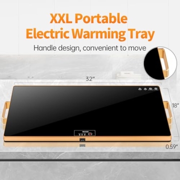 Elegant Electric Warming Tray XXL for Parties and Gatherings