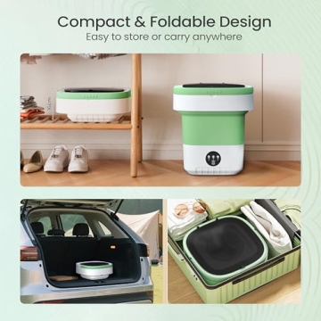 Portable Washing Machine - 16L Foldable Mini Washer