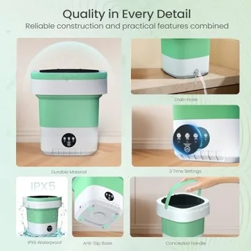 Portable Washing Machine - 16L Foldable Mini Washer