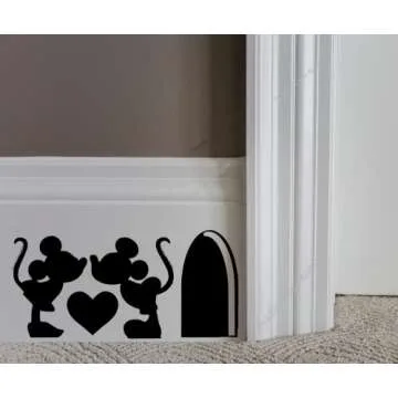 Charming Mouse Decals for Whimsical Home Decor
