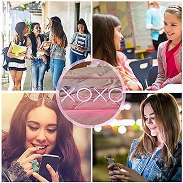 DECANIT XOXO Neon Sign for Wall and Desk Decor，Powered by USB 3D Art Neon Light, Pink Color,11.8"x5.9"x1.9", Valentine's Day gift
