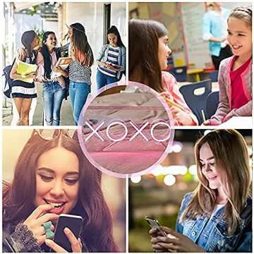 DECANIT XOXO Neon Sign for Wall and Desk Decor，Powered by USB 3D Art Neon Light, Pink Color,11.8"x5.9"x1.9", Valentine's Day gift