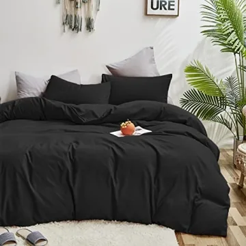 Luxlovery Black Queen Comforter Set for Cozy Elegance
