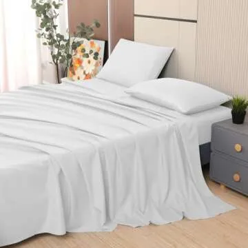 Ghooss Full Size Microfiber Flat Sheet for Ultimate Comfort