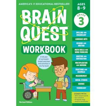 Brain Quest Workbook for 3rd Graders - Fun Learning
