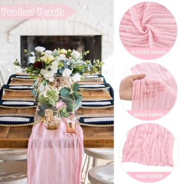 Elegant Cheesecloth Table Runners for Any Occasion