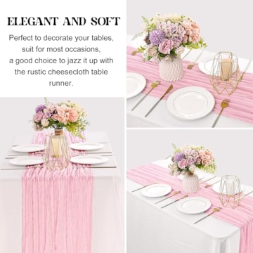 Elegant Cheesecloth Table Runners for Any Occasion