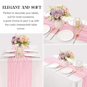 Elegant Cheesecloth Table Runners for Any Occasion
