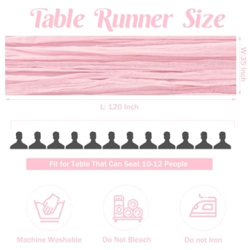 Elegant Cheesecloth Table Runners for Any Occasion