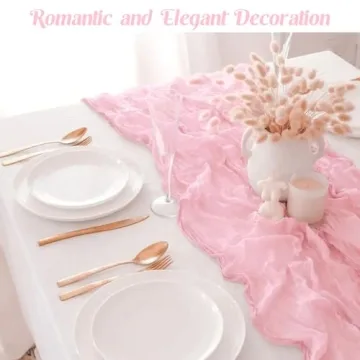 Elegant Cheesecloth Table Runners for Any Occasion