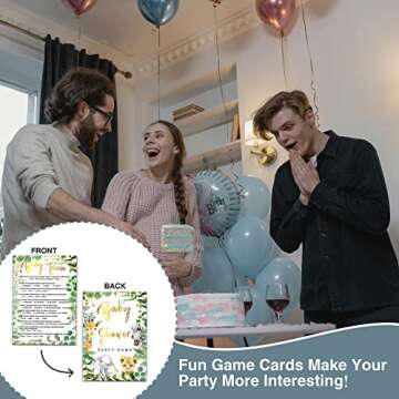 Woodland Baby Shower Games - Trivia 30-Pack for Celebrations