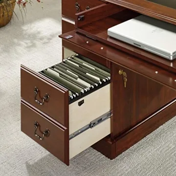 Sauder Heritage Hill Executive Desk with Classic Cherry Finish