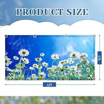 Hortsun 4 Pack Fluorescent Light Covers Fluorescent Ceiling Shade Panel Magnetic Light Cover Filters...