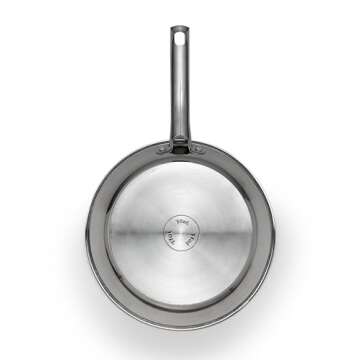 T-fal Performa Stainless Steel Sauce Pan with Lid 3 Quart, Induction Compatible, Oven Broiler Safe 500F, Multipurpose Handy Saucepan, Kitchen Small Pot, Pots and Pans, Cookware, Dishwasher Safe Silver