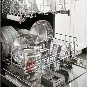 T-fal Performa Stainless Steel Sauce Pan with Lid 3 Quart, Induction Compatible, Oven Broiler Safe 500F, Multipurpose Handy Saucepan, Kitchen Small Pot, Pots and Pans, Cookware, Dishwasher Safe Silver