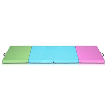 ZEYU SPORTS Kids Gymnastics Mat 2' x 6' x 1.8'' Portable Exercise