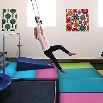 ZEYU SPORTS Kids Gymnastics Mat 2' x 6' x 1.8'' Portable Exercise