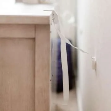 Qdos Safety Zero-Screw Furniture Anti-Tip Kit | Gray | Patented SecureHooks Anchor Holds up to 200 lbs in Drywall - Easy Installation, No Screws, No Tools-Adhesive to Furniture option! 1 Kit=2 straps