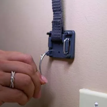 Qdos Safety Zero-Screw Furniture Anti-Tip Kit | Gray | Patented SecureHooks Anchor Holds up to 200 lbs in Drywall - Easy Installation, No Screws, No Tools-Adhesive to Furniture option! 1 Kit=2 straps