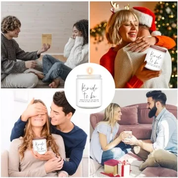 RIZOOCE Bride to Be Gifts for Women,Unique Engagement Anniversary Wedding Candles Gifts for Her,Bridal Shower Scented Candles Gifts for Bride(9oz)