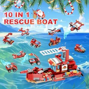 Advent Calendar 2024 Kids 24 Days Building Blocks Toy Set Christmas Countdown Calendar Toys Gifts for Boys Girls 3+ Years Old