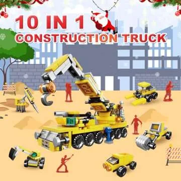 Advent Calendar 2024 Kids 24 Days Building Blocks Toy Set Christmas Countdown Calendar Toys Gifts for Boys Girls 3+ Years Old