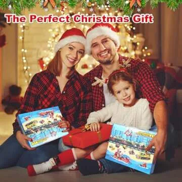 Advent Calendar 2024 Kids 24 Days Building Blocks Toy Set Christmas Countdown Calendar Toys Gifts for Boys Girls 3+ Years Old