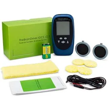 tDCS Device TheBrainDriver v2. tDCS Digital Precision + Safety Features. (Everything Included. Ready-to-Use).