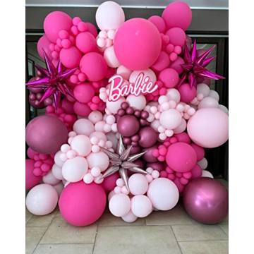 Bezente Hot Pink Balloons 100 Pack for All Occasions