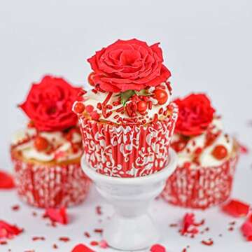 Red Sprinkles for Valentine's Day Cake Decorating