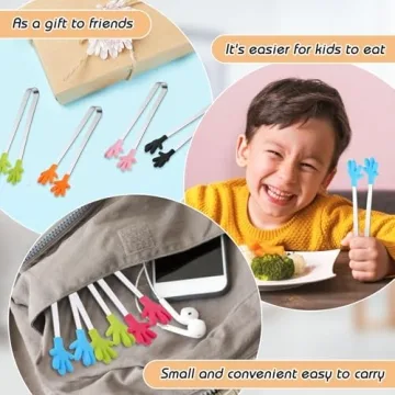 Shindel Silicone Mini Tongs - Fun Colorful Kitchen Gadgets