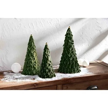 Mud Pie Velvet Ribbon Trees, Small 10" x 4" Dia | Medium 12" x 5" Dia | Large 14" x 5 3/4" Dia