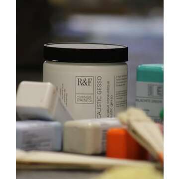 R&F Encaustic Gesso 16-Ounce - Premium Quality for Artists