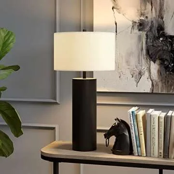 Henn & Hart 29.5" Tall Table Lamp in Blackened Bronze