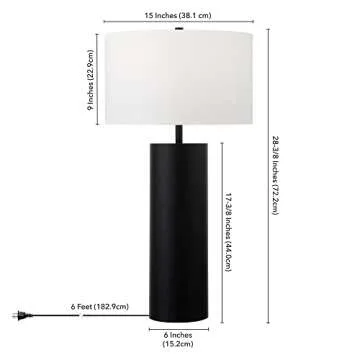 Henn & Hart 29.5" Tall Table Lamp in Blackened Bronze