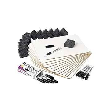 Charles Leonard Dry Erase Lapboard Class Pack for Classrooms