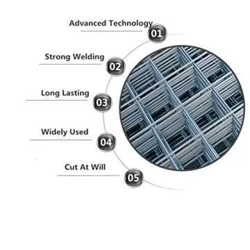 VARWANEO 1/4 inch Hardware Cloth - 24 in x 25 ft 1/4 inch Mesh 23GA - Chinken Wire Mesh