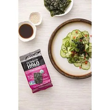Ocean's Halo Organic Maui Onion Seaweed Snacks, 1 Case (12 Units)