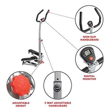 Sunny Health & Fitness Twist Stair Stepper Machine