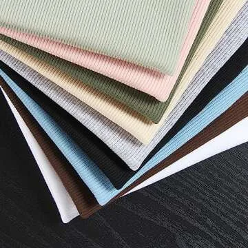 Roselux Women's Summer Scoop Neck Short Sleeve T-Shirts Ribbed Knit Slim Fitted Casual Basic Top White M