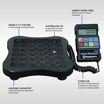 Mastercool 98210-A Electronic Refrigerant Scale for Accuracy