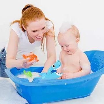 Bammax Shark Grabber Bath Toys for Toddlers and Infants