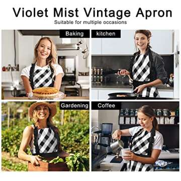 Violet Mist Vintage Apron for Women - Stylish & Practical