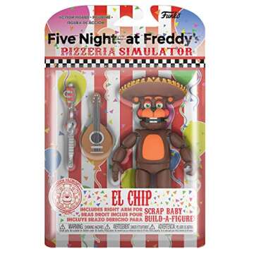 Funko Action Figure: Five Nights at Freddy's (FNAF) Pizza Sim: El Chip Collectible - FNAF Pizza Simu...