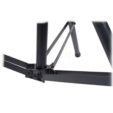 GRIFFIN - Crank Up Triangle Light Truss System | DJ Booth Trussing Stand Kit for Light Cans & Speakers | Pro Audio Lighting Stage Platform Hardware Package | Portable Music Equipment Mount Gear Holder